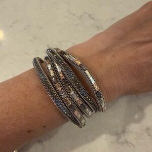 Five Strand Beaded Wrap Bracelet